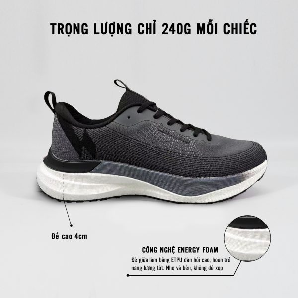 Alternative view of Giày thể thao Zoseo Litenow - Dark Grey