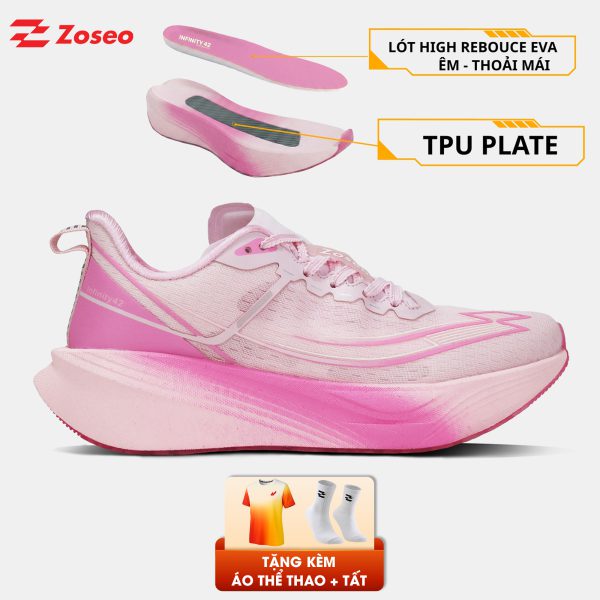 Giày chạy bộ Zoseo Infinity42 - Pink