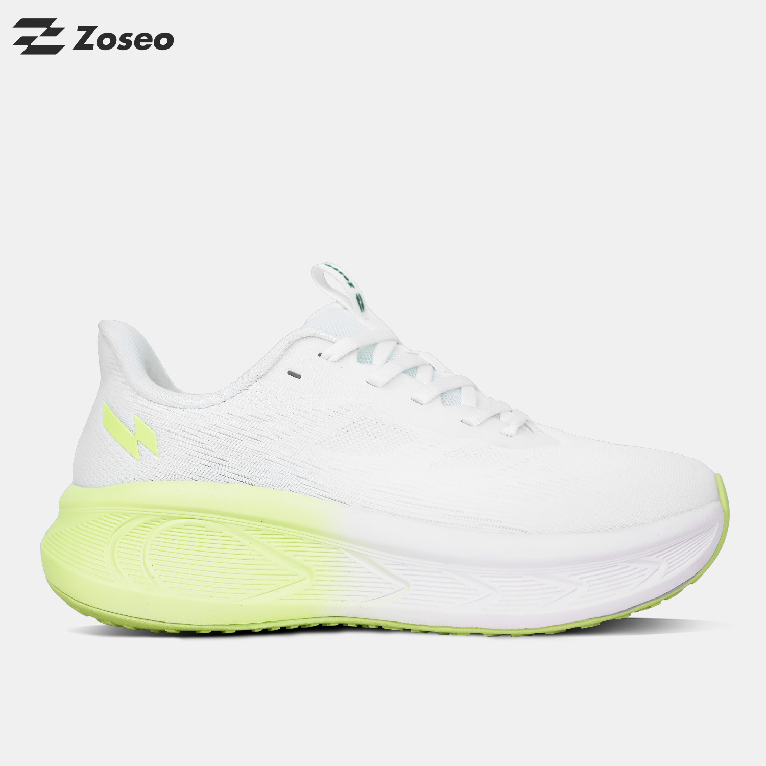 Giày chạy bộ Zoseo Airgo - White Green - Ảnh 5