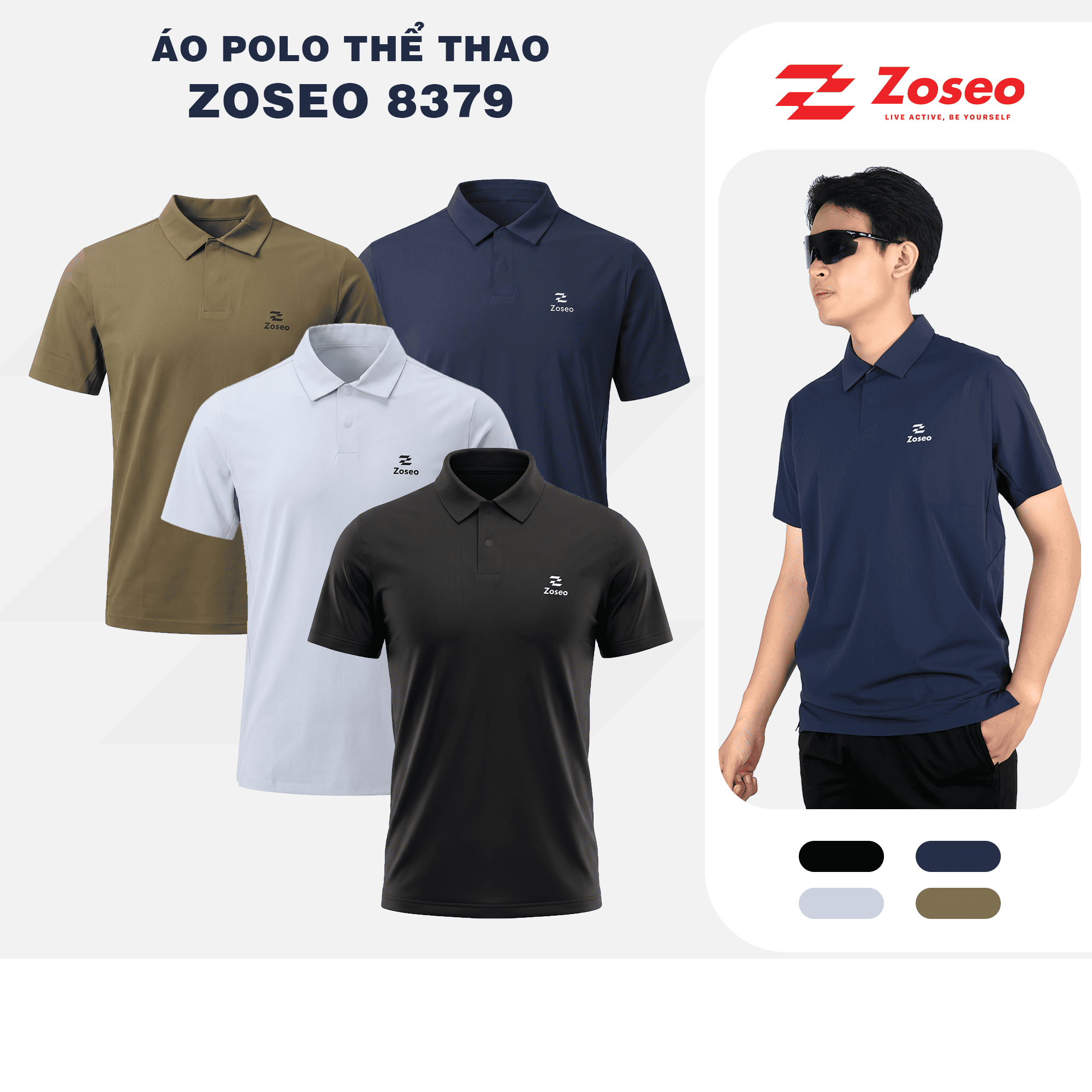 Áo Thể Thao Polo Nam Zoseo 8379