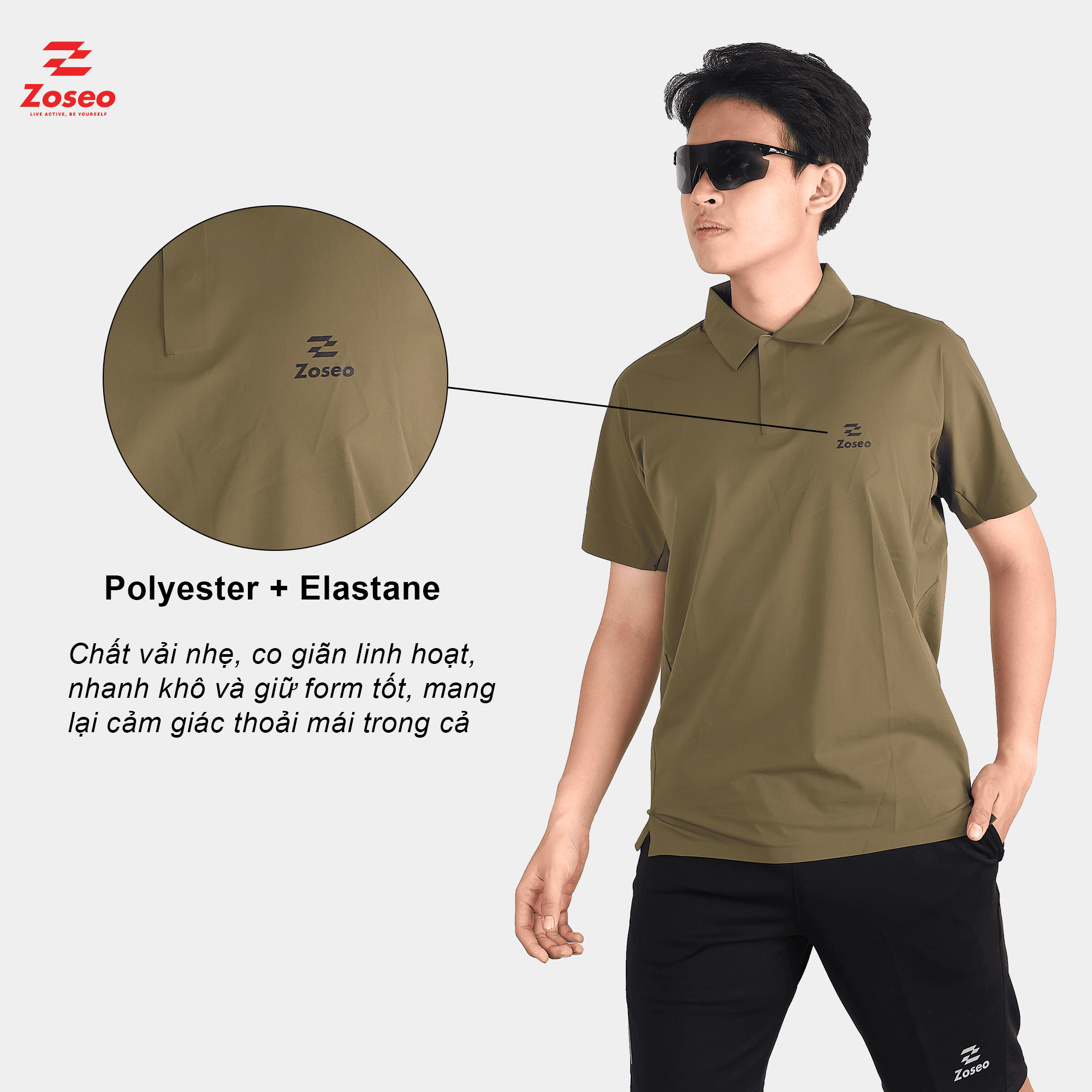 Áo Thể Thao Polo Nam Zoseo 8379 - Ảnh 3